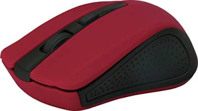 Defender MM-935 Maus RF Wireless + USB Optisch 1600 DPI Ambidextrös Rot – Maus (beidhändig, optisch, RF Wireless + USB, 1600 DPI, rot) von Defender