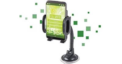Defender Tablet Telefon Smartphone Musik-Player Halter Car holder Universal 111 55-120 mm, für Glasscheibe Windschutzscheibe für Handys und Smartphones von Defender