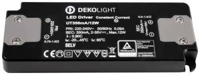 Deko Light FLAT, CC, UT350mA/12W LED-Treiber Konstantstrom 12W 350mA 2 - 35V 1St. von Deko Light