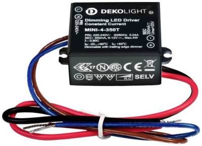 Deko Light MINI, DIM, CC LED-Treiber Konstantstrom 4W 0.35A 6 - 12 V/DC 1St. von Deko Light