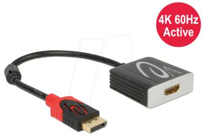DELOCK 65207 - DisplayPort Adapter, DP Stecker auf HDMI Buchse von Delock