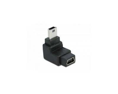 Delock 65097 - Adapter USB-B mini 5 Pin Stecker zu Buchse 90°gewinkelt Computer-Kabel, mini USB, USB von Delock