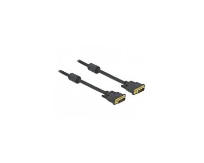 Delock 83189 - Kabel DVI 24+1 Stecker zu DVI 24+1 Stecker 1 m schwarz HDMI-Kabel, DVI, DVI (100,00 cm) von Delock