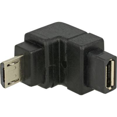 USB 2.0 Adapter, Micro-USB Stecker > Micro-USB Buchse 90° von Delock