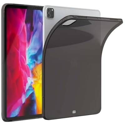 Asgens iPad Pro 12.9'' 2020 Schwarz Klare Hülle, Dünnes Schlank Silikon TPU Hülle Für Apple iPad Pro 12.9 Zoll 2020 Modelle A2229/A2233/A2069/A2232 von Demacia