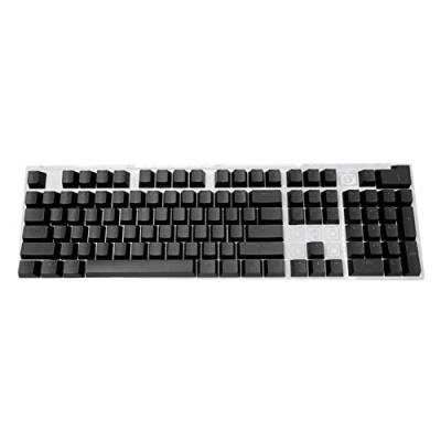 Demiawaking 104 Tasten für mechanische Tastatur, Universal-Kappen-Set für mechanische Tastatur, ergonomische Tastatur, Ersatztasten für mechanische Tastatur (schwarz) von Demiawaking
