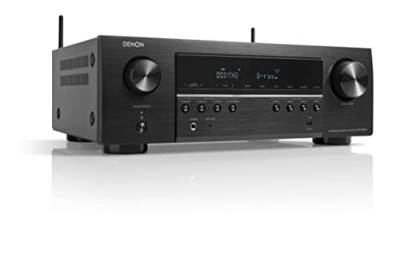 Denon AVR-S660H 5.2-Kanal AV-Receiver, Dolby Surround Sound, 6 HDMI Eingänge Und 1 Ausgang, 8K HDMI, Bluetooth, WLAN, AirPlay 2, HEOS Multiroom, Alexa Kompatibel, Schwarz von Denon