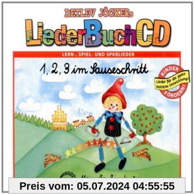 1 ,2, 3 im Sauseschritt (LiederBuchCD) von Detlev Jöcker