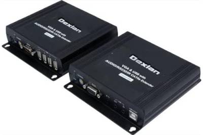 Dexlan VGA/USB Cat5 Extender über IP mit Loop-Konsole von Dexlan