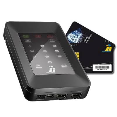 Digittrade HS128 Externe Festplatte SSD 2TB High Security Portable Samsung 850 (6,4 cm (2,5 Zoll), USB 2.0) 128-Bit Verschlüsselung, Smartcard & PIN von Digittrade
