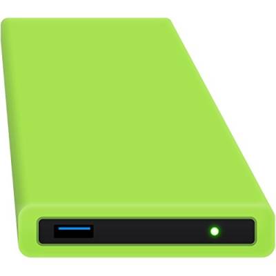 Digittrade HipDisk Externe Festplatte SSD 250GB 2,5 Zoll USB 3.0 mit austauschbarer Silikon-Schutzhülle grün Festplattengehäuse stoßfest wasserdicht von Digittrade