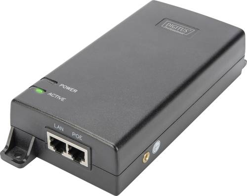 Digitus DN-95104 PoE Injektor 1 GBit/s IEEE 802.3at (25.5 W), IEEE 802.3af (12.95 W) von Digitus