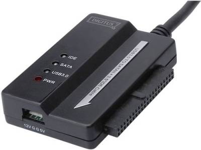Digitus Festplatten Adapter [1x USB 3.2 Gen 1 Stecker A (USB 3.0) - 1x SATA-Kombi-Buchse 7+15pol., I von Digitus