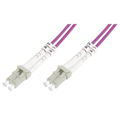 Digitus LWL-Kabel Duplex LC-Stecker / LC-Stecker 50/125 µ Glasfaserkabel, (3.00 cm) von Digitus