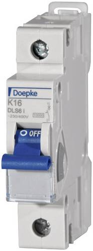 Doepke 09916563 DLS6I K16A 1polig 10KA Leitungsschutzschalter 1polig 16A 230V von Doepke