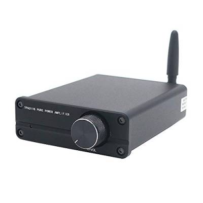 DollaTek Audio 100W Bluetooth 5.0 2 Kanal Verstärker Mini Digital Class D Stereo Audio Endstufe Wireless Receiver (Schwarz) von DollaTek