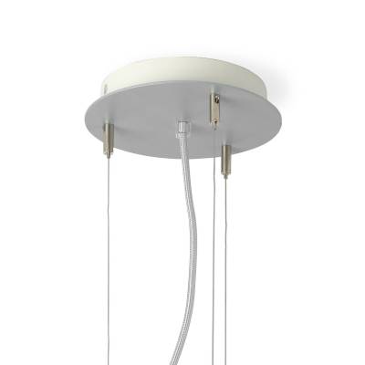 LED-Hängeleuchte LARAwood M, weißeiche, Ø 43 cm von Domus