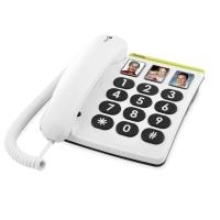 DORO PhoneEasy 331ph Grosstastentelefon mit 3 Direktwahl-Fototasten Fotospeicher Hoergeraete kompatibel opt. Anrufsignal (380002) von Doro