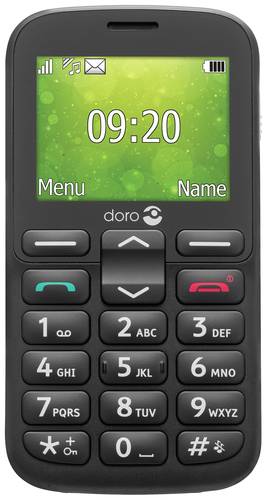Doro 1380 Dual-SIM-Handy Schwarz von Doro