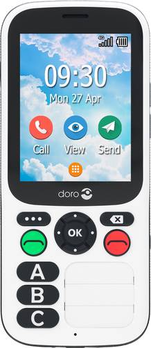 Doro 780X Senioren-Handy IP54, SOS Taste Schwarz, Weiß von Doro