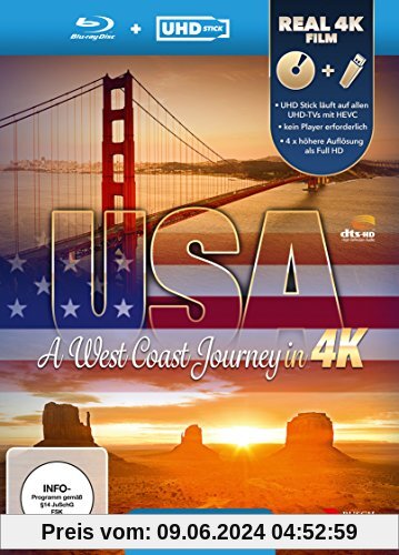 USA - A West Coast Journey (UHD Stick in Real 4K + Blu-ray) - Limited Edition von Doug Laurent