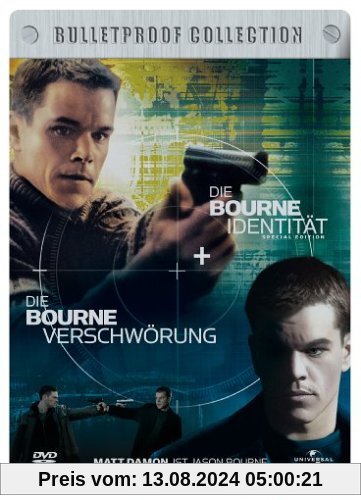 Die Bourne Identität + Die Bourne Verschwörung (Bulletproof Collection, 2 DVDs im Steelbook) von Doug Liman