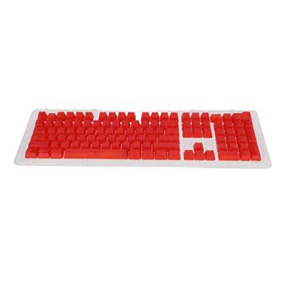 108 Tasten DIY-Tastatur-Tastenkappen für die Meisten 61/87/104 Tasten auf Dem Markt, OEM-Tastenkappen für die Meisten Mechanischen Tastaturen (Rot) von Dpofirs