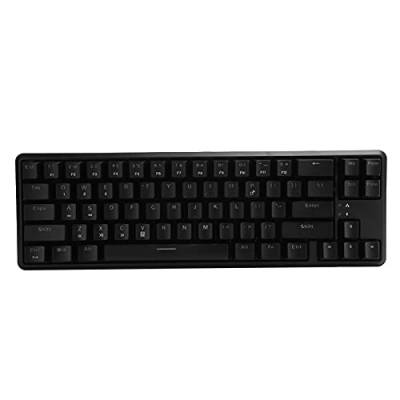 Dpofirs Bluetooth-Tastatur Ajazz 68 Tasten, Mechanische Tastatur mit Bluetooth + Wired 2-Modus, Hintergrundbeleuchtung Mechanischer Gaming-Bürobedarf K680T mit 1,6 Meter Kabel (Schwarz) von Dpofirs