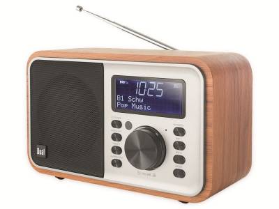 Dual DCR51 Tischradio DAB+, Radio Akkubetrieben, UKW Bluetooth Weckfunktion Radio (Digitalradio (DAB), UKW mit RDS, 3,00 W, Funkuhr Digital mit Licht, für alle Räume geeignet, mit Batterie, DAB) von Dual