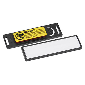 25 DURABLE Clip Card Namensschilder mit Magnet 6,7 x 1,7 cm von Durable