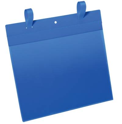 DURABLE Gitterboxtasche, mit Lasche, A4 quer, blau von Durable