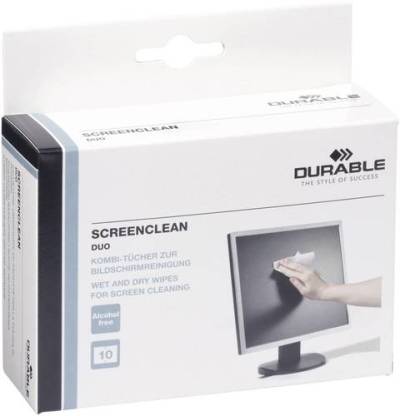 Durable Bildschirmreinigungstücher SCREENCLEAN DUO 572102 10St. von Durable