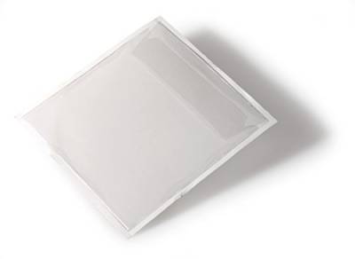 Durable Selbstklebetasche (Pocket fix, für CD/DVD, m.Klappe, 127 x 127 mm) 10 Stück, transparent, 808019 von Durable