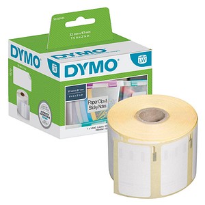 DYMO Endlosetikettenrolle für Etikettendrucker S0722540 weiß, 57,0 x 32,0 mm, 1 x 1000 Etiketten von Dymo