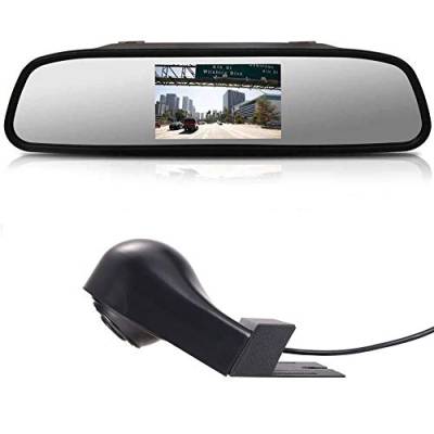 【4.3'' Rückspiegel Monitor + Rückfahrkamera Transpoter】im 3. Bremsleuchte HD Rückfahrkamera für Mercedes Benz Viano Vito W639 Van 2003-2014, HD Auto Rückspiegel für Alle Autos von Dynavsal