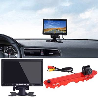 7 Zoll TFT LCD Bildschirm Auto Monitor + Bremsleuchte Auto Rückfahrkamera für Renault Kangoo II 2007-2021/Mercedes-Benz Citan Tourer W415 Micro Camper 2012-2021/OEM: 414523CSG 439498CAG A4159062000 von Dynavsal