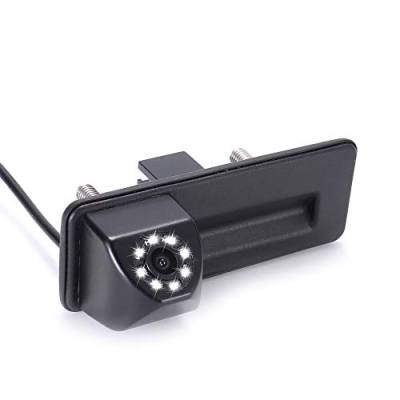 Dynavsal HD Farbe Autokamera mit 8 LED Nacht Visionen Rückfahrkamera Ersatz für Skoda/Y6/Octavia Limousine 2005 /Octavia 1Z3 Kombi Combi 5e Bj 2013/Octavia 2 Fecelift Bj 2009 /Roomster 2010-2014/MK2 von Dynavsal