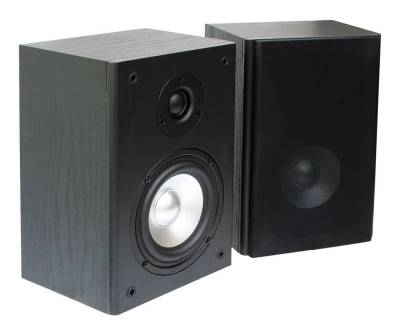 E-Lektron BK-55 Stereo Regal-Lautsprecher (50 W, Passive Lautsprecher, Lautsprecherfront ist abnehmbar) von E-Lektron