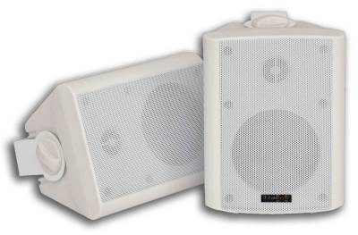 E-Lektron EWL5P Stereo Außenlautsprecher (40 W, Passiv, inkl. Wandhalterungen, 5 Bass-Lautsprecher, Wetterfest)" von E-Lektron