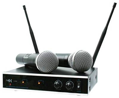 E-Lektron IU-2082 digital UHF Funkmikrofon System 2X Hand-Mikrofon drahtlos Set von E-Lektron