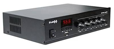 E-Lektron PA-TRON45 ELA Mono Mischverstärker 45W für Beschallung-Anlage | USB | Bluetooth | FM-Radio von E-Lektron
