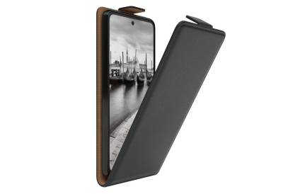 EAZY CASE Handyhülle Flipcase für Huawei P Smart 2021 / Huawei Y7a 6,67 Zoll, Tasche Klapphülle Handytasche zum Aufklappen Etui Kunstleder Schwarz von EAZY CASE