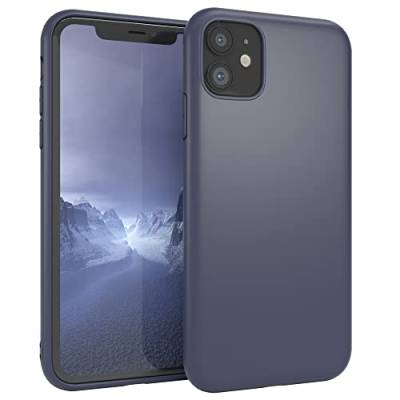 EAZY CASE Handyhülle Silikon mit Kameraschutz kompatibel mit iPhone 11 in Navy Blau, Ultra dünn, Slimcover, Silikonhülle, Hülle, Softcase, Backcover von EAZY CASE