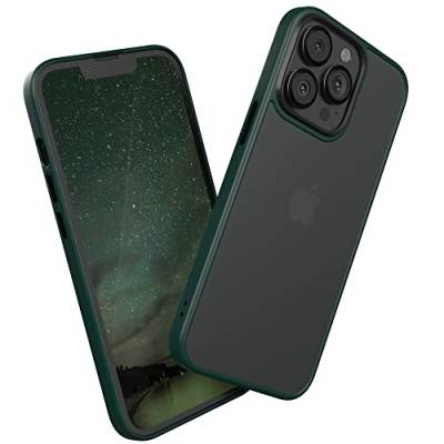 EAZY CASE Ultra Schutz Outdoor Hülle kompatibel mit iPhone 13 Pro, hochwertige Schutzhülle mit Ultra Aufprallschutz, Stoßfest und Kratzfest, dünne Handyhülle mit Kameraschutz, Nacht Grün von EAZY CASE