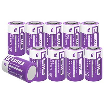 EEMB CR2 3V Lithium Batterie 850mAh 3 Volt Nicht Wiederaufladbare Batterien Kompatibel mit Fujifilm Instant Camera STAX Mini Entfernungsmesser Taschenlampen Taschenrechner(10) von EEMB