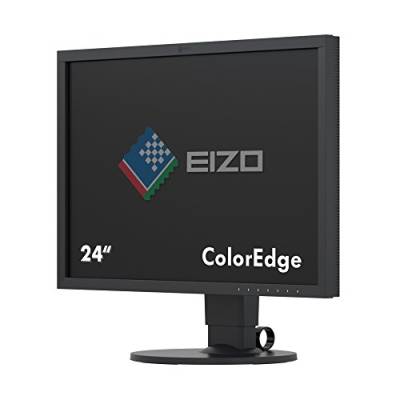 EIZO ColorEdge CS2420 61,1 cm (24,1 Zoll) Grafik Monitor (DVI-D, HDMI, USB 3.1 Hub, DisplayPort, 15 ms Reaktionszeit, Auflösung 1920 x 1200, Wide Gamut) schwarz von EIZO
