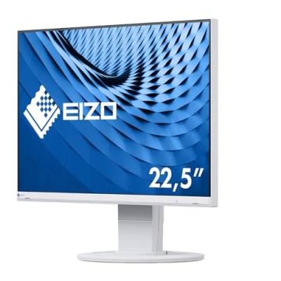 EIZO FlexScan EV2360-WT 57,2 cm (22,5 Zoll) Ultra-Slim Monitor (HDMI, D-Sub, USB 3.1 Hub, DisplayPort, 5 ms Reaktionszeit, Auflösung: 1920 x 1200) weiß von EIZO