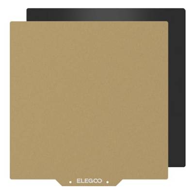 ELEGOO 235x235mm PEI Blatt Magnetische Bauplatte, PEI Federstahl Flexible Plattform mit Klebebett für Neptune 3 Pro 3D Drucker von ELEGOO