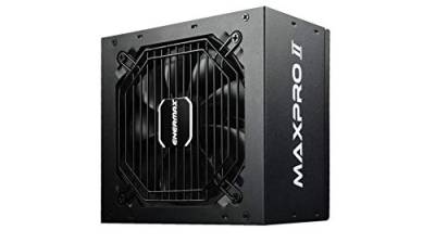 ENERMAX MAXPRO II ATX Gaming PC Netzteil 600W 80Plus 230V EU (Non Modular) schwarz mit 5fach Schutzschaltung, EMP600AGT-C von ENERMAX