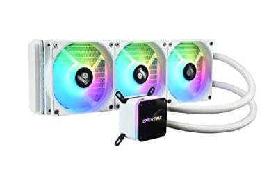 Enermax LiqMax III ARGB 360 Weiß, AIO Liquid Cooler, Watercooling für Intel/AMD-Prozessoren, ARGB-Lüfter (ELC-LMT360-W-ARGB) von ENERMAX